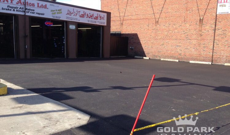 Auto Repair Shop parking lot in Scarborough